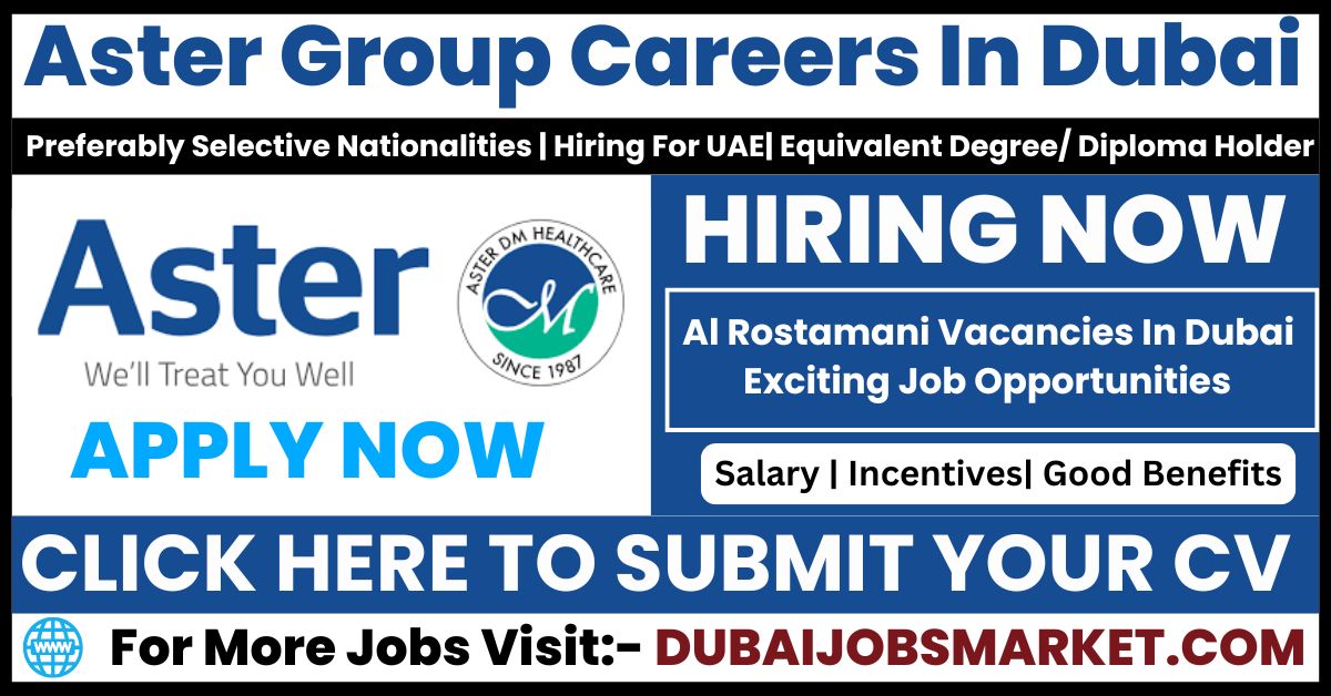 Aster DM Healthcare Jobs Vacancies In UAE