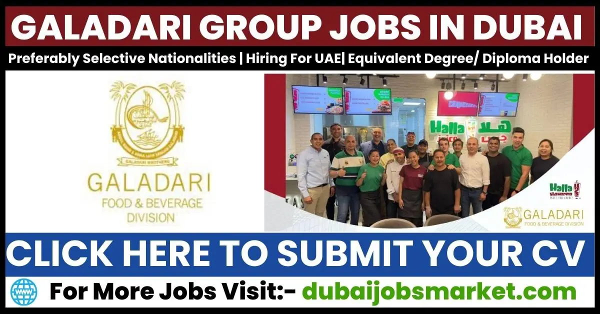 Galadari Foods & Beverages Division Jobs In UAE