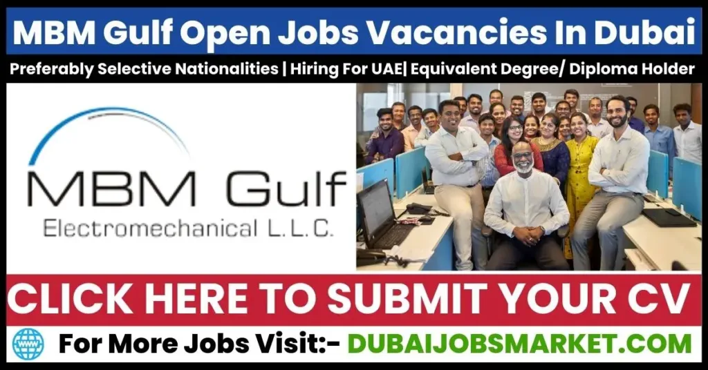 MBM Gulf Jobs In Dubai