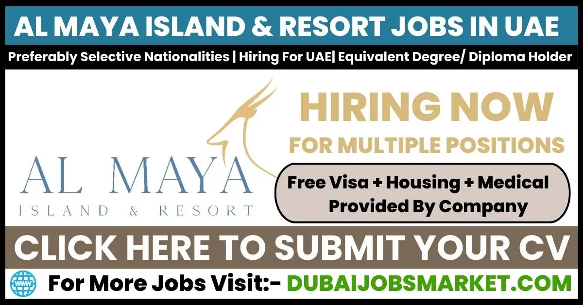 Al Maya Island Resort Abu Dhabi Jobs