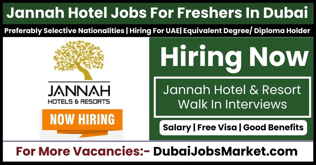 Jannah Hotel Jobs 26 Open Vacancies