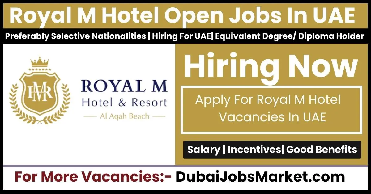 Royal M Hotel Jobs Opportunities 2024