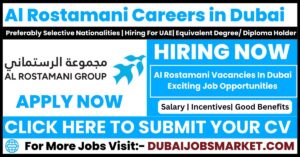 Al Rostamani Careers in Dubai