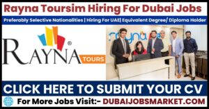 Rayna Tourism Sales Executive Jobs in Dubai