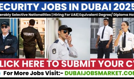 Security Guard Jobs In Dubai 2025