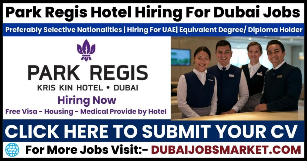 Park Regis Hotel Dubai Careers 