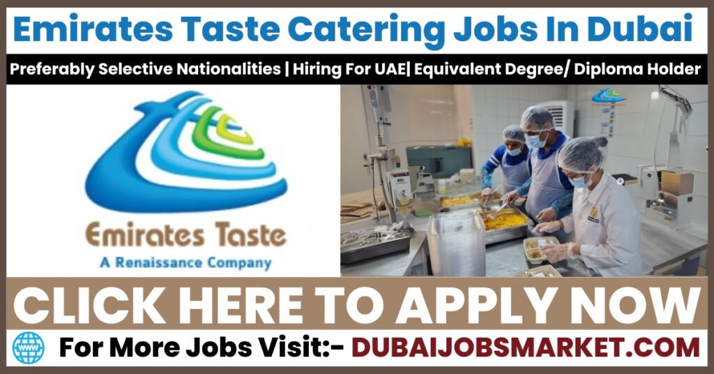 Emirates Taste Catering Careers