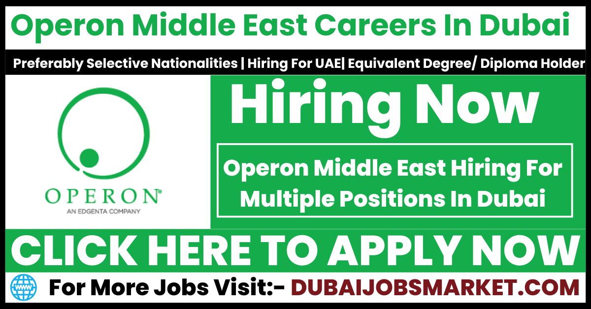 Operon Middle East Careers – Latest Operon Middle East Jobs in Dubai 2025