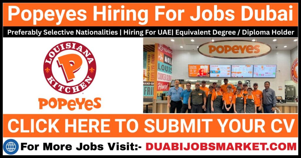 Popeyes Jobs In Dubai